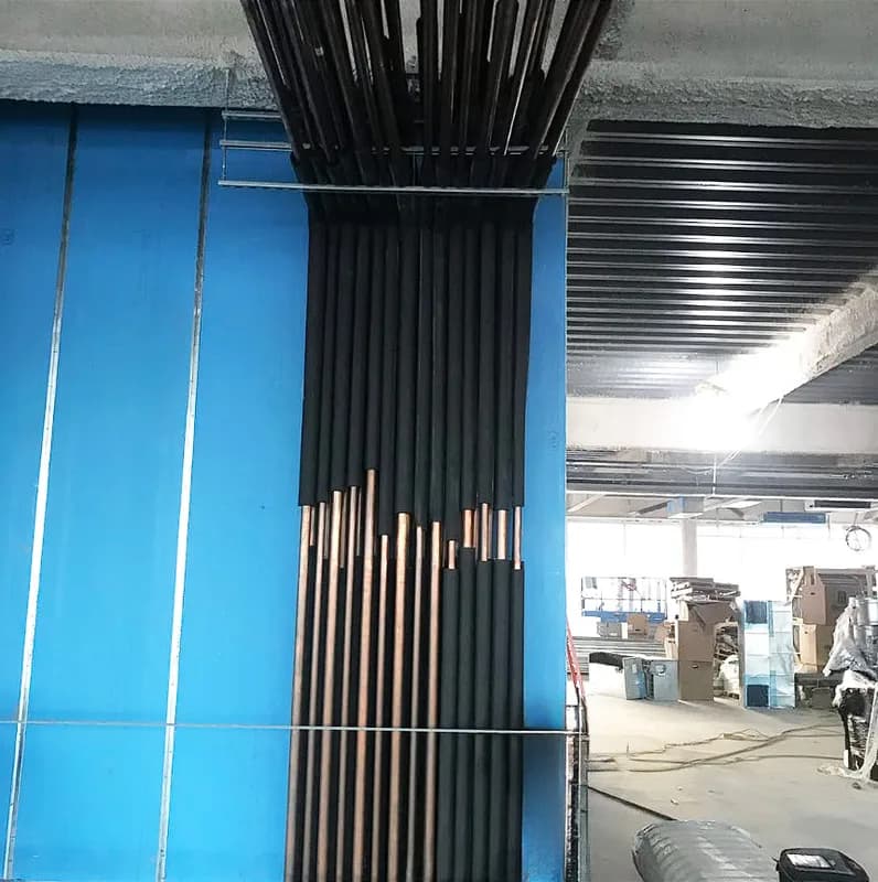 Commercial hard pipe installation