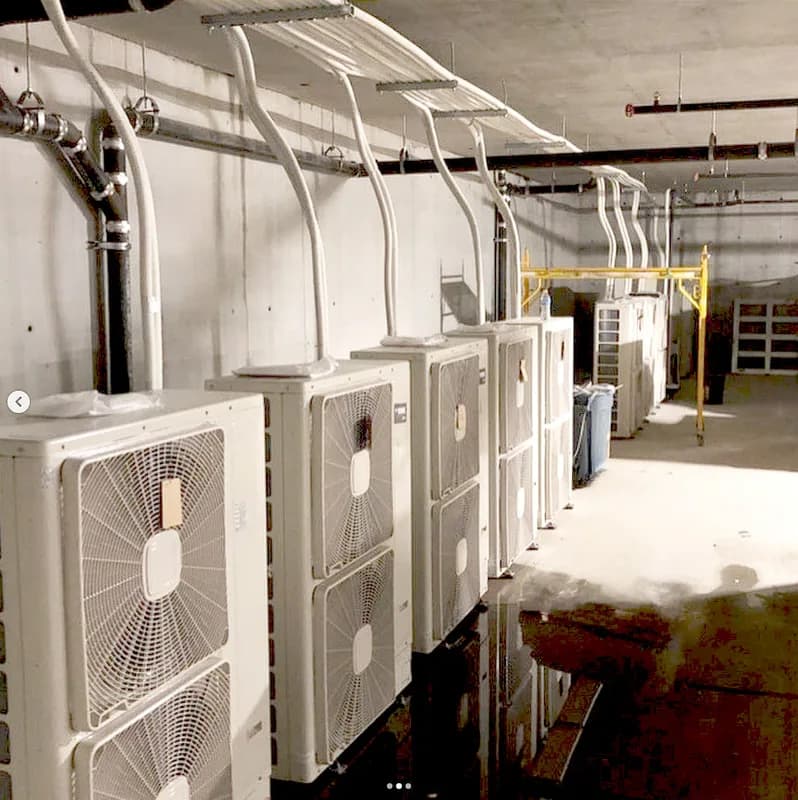 Multi heat pump system installation