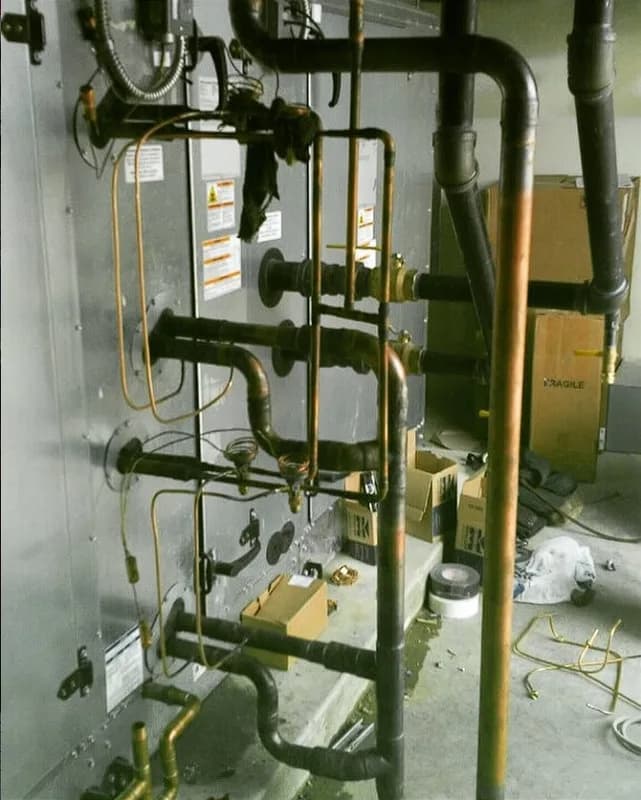 Unit piping installation